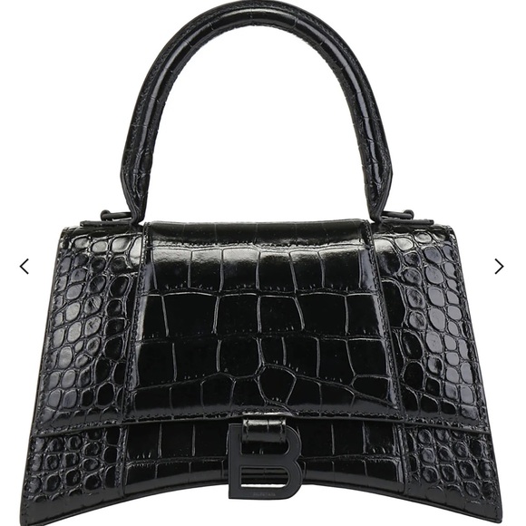 Balenciaga Hourglass Bag - 💯% AUTHENTIC‼️ BRAND NEW w/ TAGS‼️ SMALL BLACK/BLACK - Picture 5 of 17